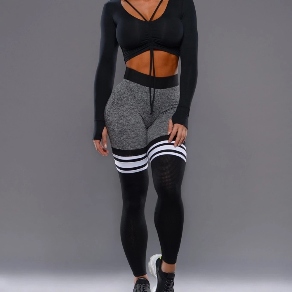 Thigh-High Sock Leggings™. Designed exclusively by Bombshell Sportswear.